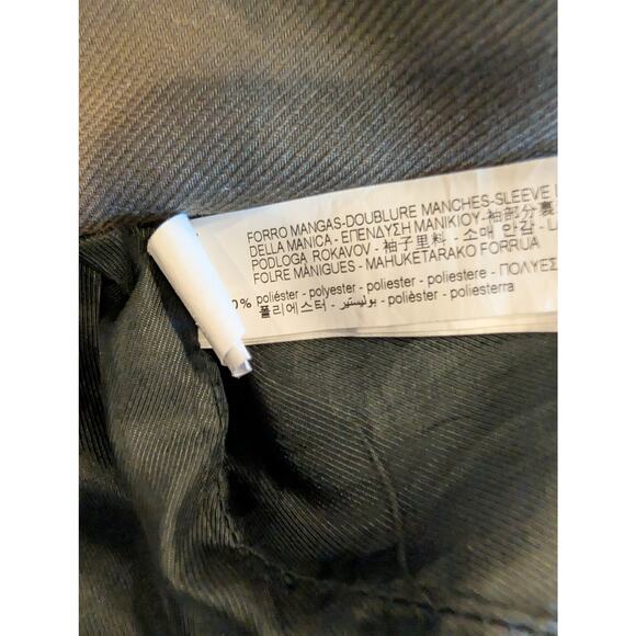 ZARA Oversized Brown Longline Coat Wool Look Lined Womens XL Pea Coat Winter - Picture 5 of 7